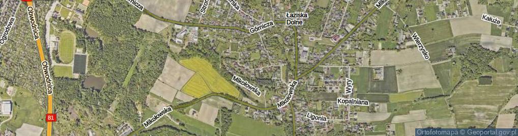 Zdjęcie satelitarne Piaskowa ul.